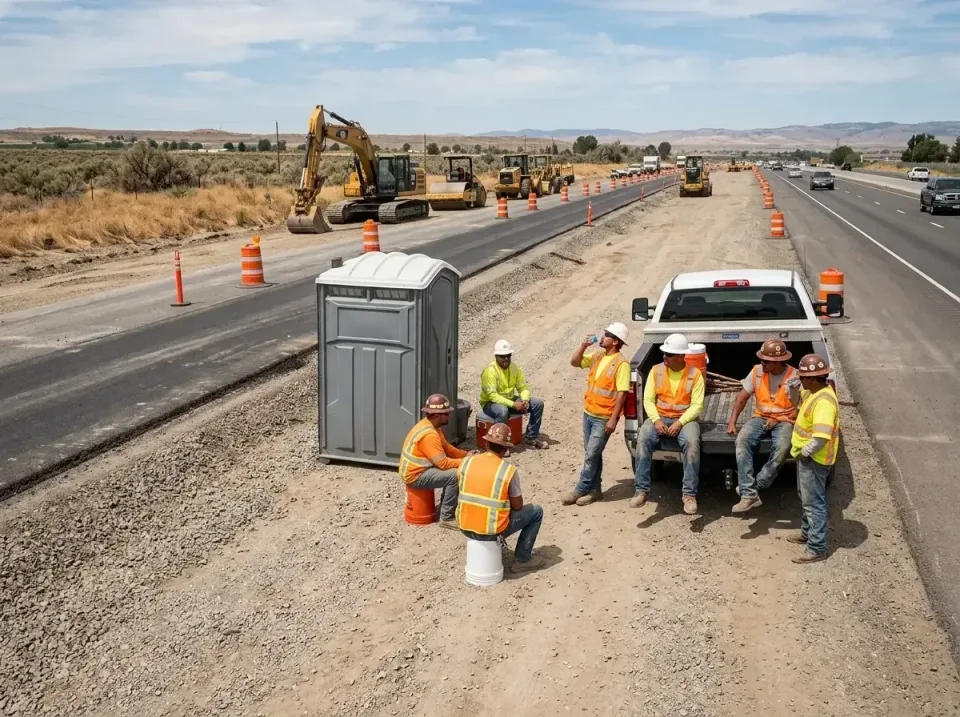 highway-road-construction-crew-007 — frequently asked questions, Porta Potty and Restroom Rentals in Santa Venetia, CA
